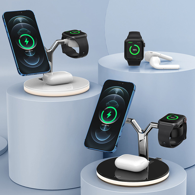 Multi Function Desk 15w Apple Magnetic Wireless Charger For Iphone